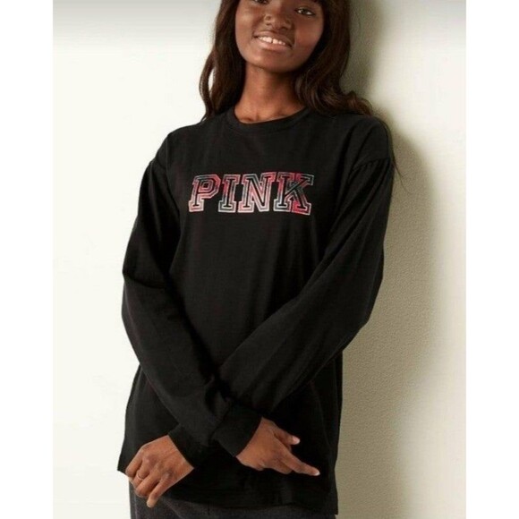 VS PINK outfit leggings CAMPUS TEE PLAID shine XL - Picture 3 of 10